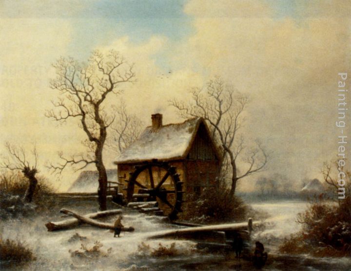 George Augustsus Williams The mill in winter
